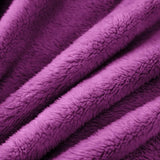 Knuffeldeken 130 x 170 cm, paars, warme pluche deken, fleecedeken, woondeken, bankdeken, superzacht, behaaglijk en aangename microvezel flanellen deken
