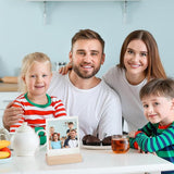 20 stuks houten kaarthouders, tafelkaarthouders met dubbelzijdige lijm, positiekaarthouder, naambordhouder, fotoclip, positieshouder van hout voor bruiloften, restaurants en banketten