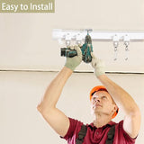 Premium 3m Ceiling Curtain Track System, Flexible and Durable Design for Effortless Glide, Ideal for Shower Windows, RV Room Divider, Privacy and Home Decoration