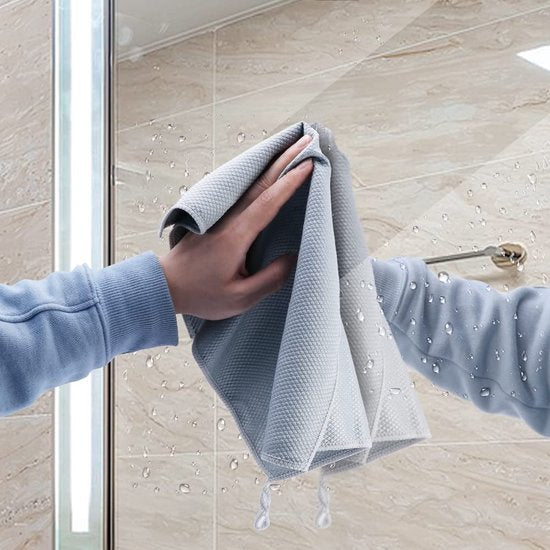 Parthan 13 stuks herbruikbare microvezeldoeken, visschubben, reinigingsdoekjes, reinigingsdoekjes voor keuken, auto, badkamer, 30 x 40 cm en 25 x 25 cm (gemengde kleur)