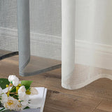 Gordijnen, gordijnen voor woonkamer, slaapkamer, set van 2, modern, tweekleurig, 140 x 175 cm