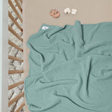 Mousseline Deken voor baby's, ademende babydeken, babydeken voor pasgeborenen, zachte kruipdeken voor kinderen, mousseline slaapdeken voor peuters, meisjes en jongens, 120 x 120 cm (salie)