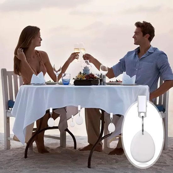 Tafelkleedgewicht 8 stuks tafelkleedgewichten stenen tafelkleedgewichten met klem tafelkleden gewichten outdoor voor familie party camping bruiloft tuin picknick