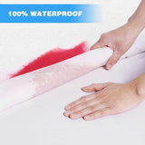 Waterdichte matrasbeschermer, Katoen, 140 x 190/200 cm, Matrasbeschermer, Molleton, Hoeslaken, Hypoallergeen, Antibacterieel, Mijtbestendig, Wit