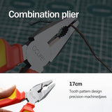 Professionele 4-delige tangset universele combinatietang 170 mm punttang 170 mm zijsnijder 160 mm waterpomptang 250 mm voor huishouden, werkplaats gereedschap tangen handgereedschap