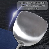 Roestvrijstalen wokspatel, wokspatel met hittebestendig houten handvat, comfortabele grip design lepel voor keuken, 38.9 cm