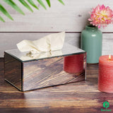 Zakdoekdoos - Elegant spiegelacrylglasontwerp - 23,5 x 13,5 x 9,5 cm - Doos voor cosmetische tissues