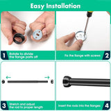 Kledingstangen, uittrekbare kledingstang 70-105 cm, kledingrek, kledingkaststang en accessoires voor het ophangen van kleding voor de slaapkamer.