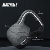 Kettlebell-gewicht met ergonomisch handvat, kettlebell-halter voor spiertraining thuis en in de sportschool.