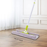 Commercieel Microfiber Natte Mop Vloerreinigingssysteem 14 "15" Droog Stofvrij Hardhout Platte Mop Legering Laminaat Tegel Commercieel Microfiber Natte Mop Vloerreinigingssysteem 14 "15" Droog Stofvrij Hardhout Platte Mop Legering Laminaat Tegel