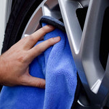 Kemes - Microvezeldoeken voor de auto, 3 stuks, 500 g/m² -polijstdoek, lakverzorging, extreem absorberend en zacht - voor de verzorging van auto en motorfiets - 30 x 30 cm (3 stuks)