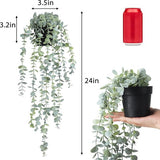 Kunstmatige hangplanten Eucalyptus Muurkamer Thuis Patio Binnen Buiten 3 stuks Kunstmatige hangplanten Eucalyptus Muurkamer Thuis Patio Binnen Buiten 3 stuks