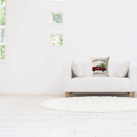 kussenslopen voor Kerstmis zijn gemaakt van uitstekende ademende linnenstof