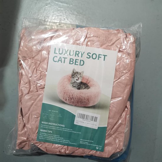 XH034 Ronde pluche honden- of kattensofa, rond, Bean Paste