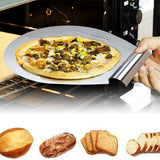 Pizzaschep roestvrij staal, pizzaschep roestvrij staal, pizzaschuiver, pizzaschep voor pizzasteen, taarten, flambee, quiches, pizza's en nog veel meer