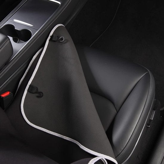 Autostoelhoezen voorstoelen neopreen voor Tesla Model Y&Model3, zwart