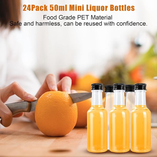 18 stuks 50 ml kleine likeurflessen mini flesjes likeurflessen om te vullen, herbruikbare borrelflessen voor bruiloften, feesten, sap, whiskey 18 stuks 50 ml kleine likeurflessen mini flesjes likeurflessen om te vullen, herbruikbare borrelflessen voor bruiloften, feesten, sap, whiskey