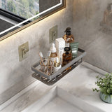 1 stuk, badkamerrek, aluminium douchemand, badkamerorganizer, accessoires, matte afwerking, douchemanden en doucheplanken