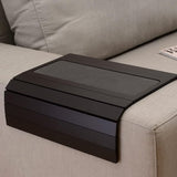 Bankbak voor bank en bank met antislipbasis. Gewogen pagina's. Geschikt voor vierkante stoelarmen. (donker bruin)