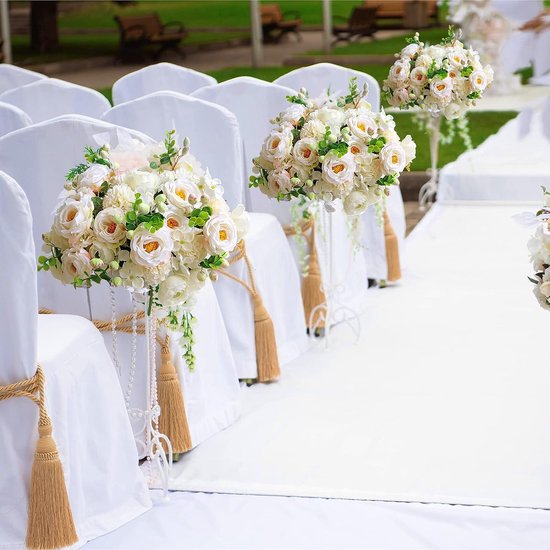 Kunstbloemen, 2 stuks kunstpioenrozen, namaakpioenroos, ter decoratie, zijden pioenrozen, bloemstukken, middenstukken, tafel voor thuis, feest, bruiloftsdecoratie