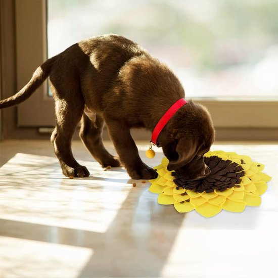 Snuffelkleed voor honden en katten, interactieve snuffelmat, geurtraining, intelligentiespeeltje ter bevordering van natuurlijk foerageren