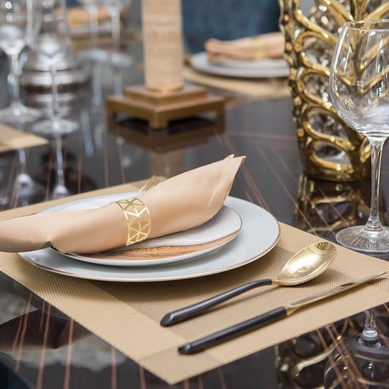 Servetringen goud 12 stuks servetringen set metalen servetringen, holle servettengespen voor jubileum, Kerstmis, Nieuwjaar, verjaardag, feest, tafeldecoratie