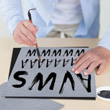 Herbruikbare waterpapier Chinese kalligrafiemat, 6 Chinese kalligrafiematten + 1 kalligrafieborstel Chinese schrijfdoek kalligrafieset voor studenten Chinees