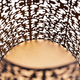 ZEYA XL lantaarn zwart goud metaal, 30 + 25 + 20 cm, set van 3, oosterse lantaarns, lantaarn ornament als aantrekkelijke decoratie woonkamer grote kandelaar, uniek cadeau voor Kerstmis