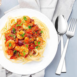 Bestekset voor 12 personen, 60-delige bestekset roestvrij staal, gepolijst, eetbestek, zilverkleurig tafelbestek met vork, lepel, messenset voor familie/party/hotel, roestvrij