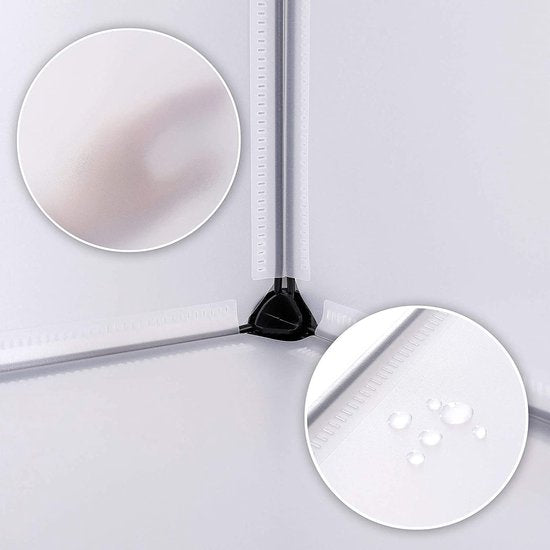 schoenenrek, opbergrek, modulair systeem, met 9 zakken van 30 x 30 cm, transparant