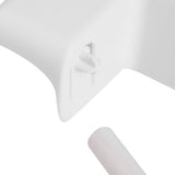 Wandrolhouder, 3-vaks keukenrolhouder, keukenrolhouder, papieren handdoekhouder, foliesnijder, keukenrol, vershoudfolie met opbergruimte voor specerijen (wit)