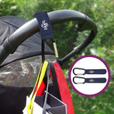 Kinderwagen-organizer en buggy-organizer en kinderwagenbekers plus 2 x kinderwagenclips. blauw w.