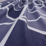 beddengoed 200x200 3-delig blauw - Oeko-TEX 80% katoen & 20% polyester, 1x dekbedovertrek met ritssluiting + 2x kussensloop 50x80 met envelopsluiting, streepmodel