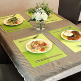 Design Geweven placemats, set van 4 of 8 stuks, vinyl, 45 x 30 cm, Set van 8