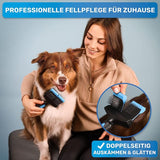 Professionele hondenborstel, kattenborstel voor lang haar, verwijdert zacht onderwol, klitten en knopen, hondenborstel, lang haar, plukborstel voor honden, kattenborstel, lang haar