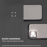 Verduisteringsgordijnen met lussen, ondoorzichtig, set van 2 Blackout curtains with loops, opaque, set of 2