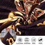 Eetkamerstoelhoes, Scandinavische kuipstoel, overtrek, eetkamerstoel, beschermhoezen, stretch - set van 4 - Huadu