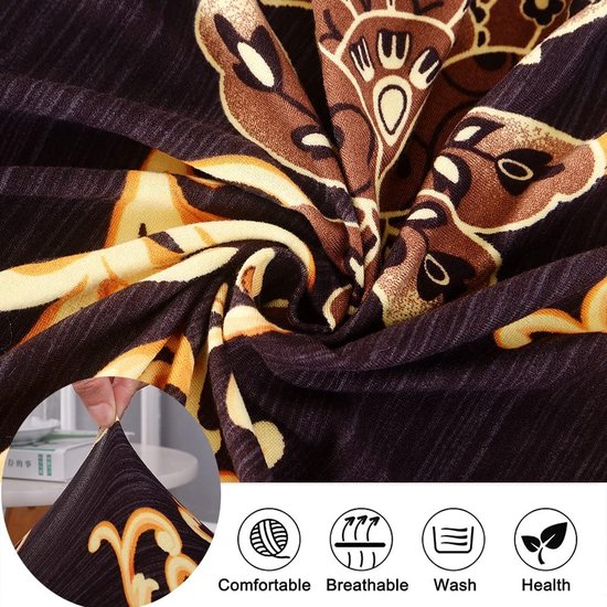 Eetkamerstoelhoes, Scandinavische kuipstoel, overtrek, eetkamerstoel, beschermhoezen, stretch - set van 4 - Huadu