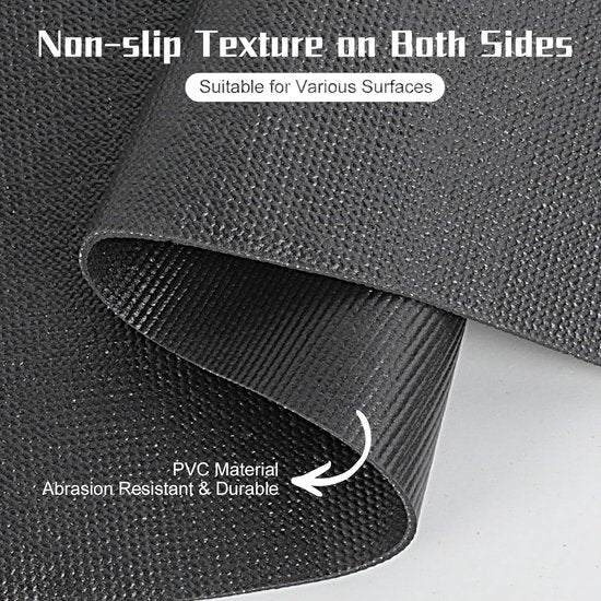 Antislipmat, 120 x 100 cm, op maat te snijden, waterdicht en afwasbaar, antislipmat voor kofferbakmat, tapijt, antisliponderlegger, lademat