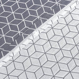 Puzzle beddengoed 135 x 200 cm, 4-delig, grijs - ademend, renforcé beddengoedset met 2 x dekbedovertrek 135 x 200 cm + 2 x kussensloop 80 x 80 cm, beddengoed, grijs