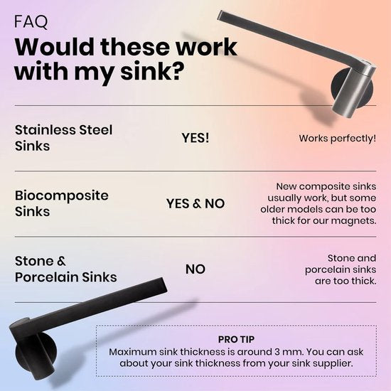 Magnetische theedoekenhouder voor keukenaanrecht, werkt op staal, metalen spoelbakken, theedoekhanger met sterke magnetische achterkant, duurzame en duurzame keukenoplossing (staal)