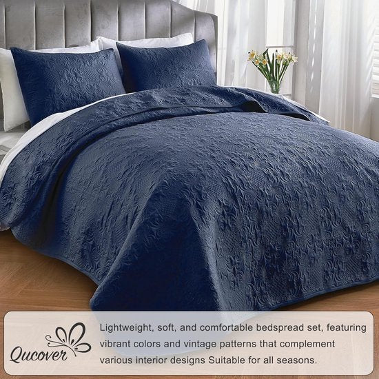 bedspread 240x260 blue