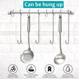 Skimmer, 38 cm roestvrijstalen keukenzeef, gleuflepel, met comfortabele handgreep en ophanggaten, moddervangers voor de keuken