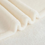 Fleecedeken/knuffeldeken - flanel, extra zacht en warm - kreukbestendig/verkleurt niet, te gebruiken als bedsprei of deken op de bank - 150 x 200 cm - Wit