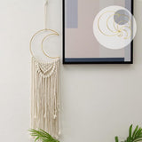 Pack of 12 Gold Dream Catcher Rings Metal Rings for Crafts Metal Moon Hoops Dream Catcher Metal for DIY Crafts Dream Catcher and Wreath Wedding Decor (20/15/10/5 cm)