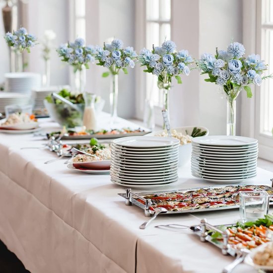 Kunstbloemen, 2 stuks kunstpioenen neppioen voor decoratie, zijden pioenrozen, bloemstukken, middenstukken, tafel voor thuisfeest, bruiloftsdecoratie