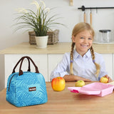 Lunchtas voor kinderen en dames, geïsoleerde lunchtas voor mannen, draagbare koeltas met voorvak, voor werk, school, picknick