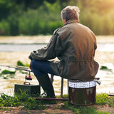 Schuim tuinkruk Draagbare tuinplantenkruk Ottomaanse kruk met tuincamping Willekeurige kleur 18 cm