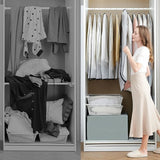 Kledingzakken, pak van 12 stuks, lang, 60 x 120/100 cm, zwarte rand, transparant, kostuumzak, kledinghoes, kostuumzak, avondjurk, bruidsjurk, mantels, overhemden, mottenbescherming, waterdicht, herbruikbaar