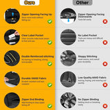 Roltas, gereedschap, moersleutel, lege gereedschapstas, met 11 vakken, multifunctionele roltas, gereedschapstas, klein, ideaal voor loodgieters, ambachtslieden en elektriciens